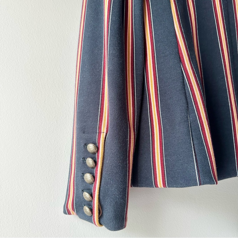 Chicos Striped Twill Ponte Blazer - Picture 8 of 11
